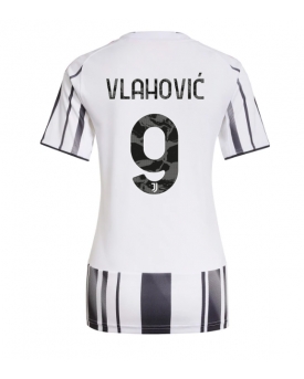 Juventus Dusan Vlahovic #9 Maglia Gara Casa Repliche 2025-26 Donna Maniche Corte